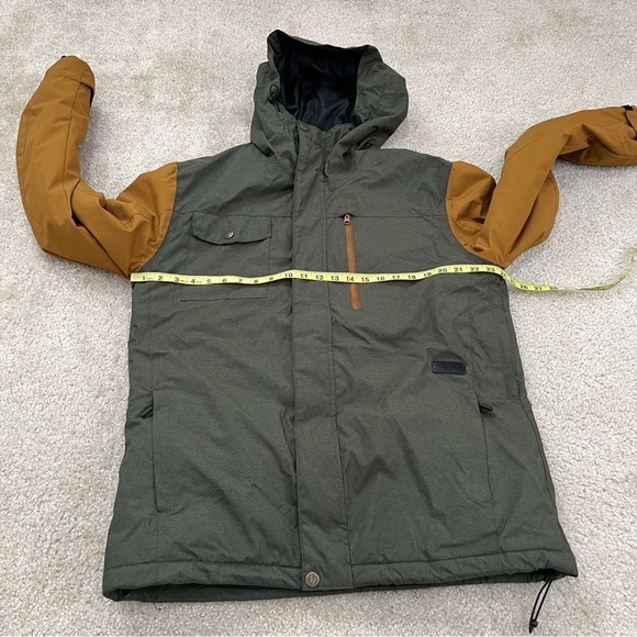 Special Blend Kinetic Tan and Green Snowboarding Winter Hooded Jacket Size med - Picture 12 of 16